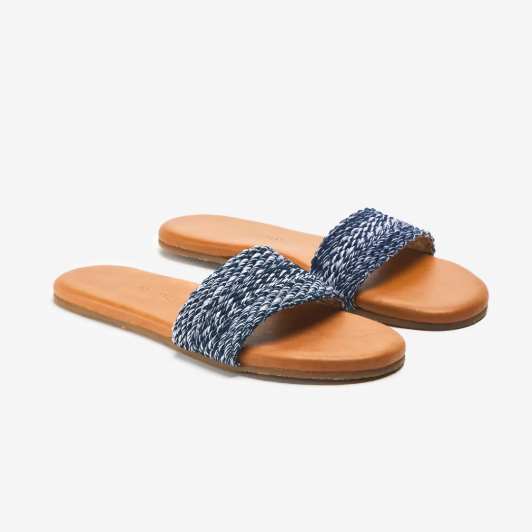 Outlet Hari Mari Antigua Slide Sandal Antigua Indigo
