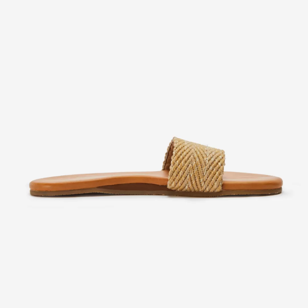 Shop Hari Mari Antigua Slide Sandal Antigua Almond
