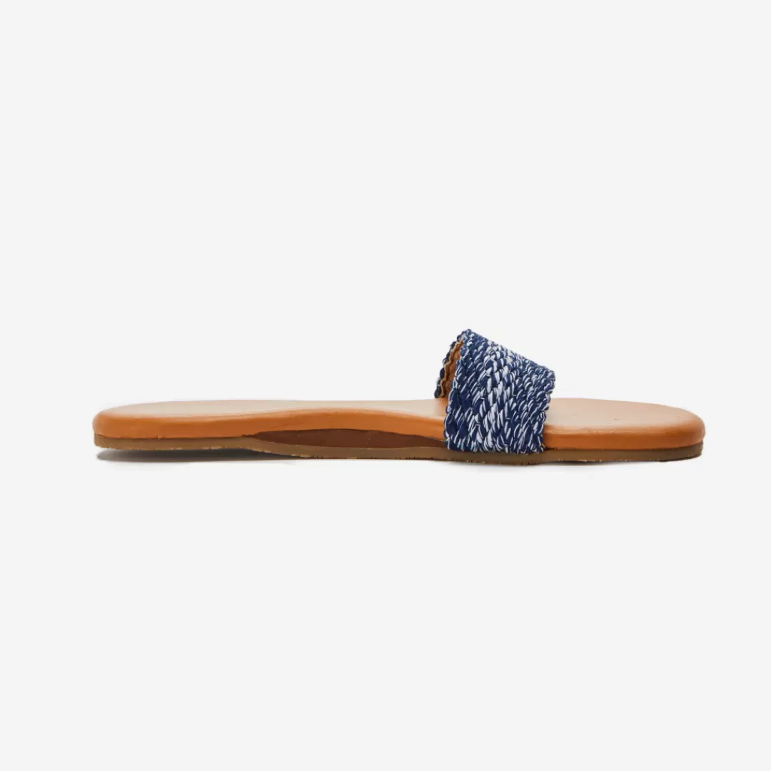 Outlet Hari Mari Antigua Slide Sandal Antigua Indigo